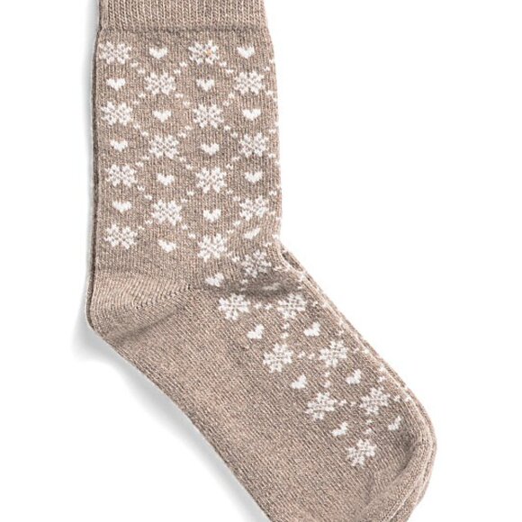 LEON D'ORO Made In Italy Wool And Cashmere Blend Crew Sock - Picture 2 of 2